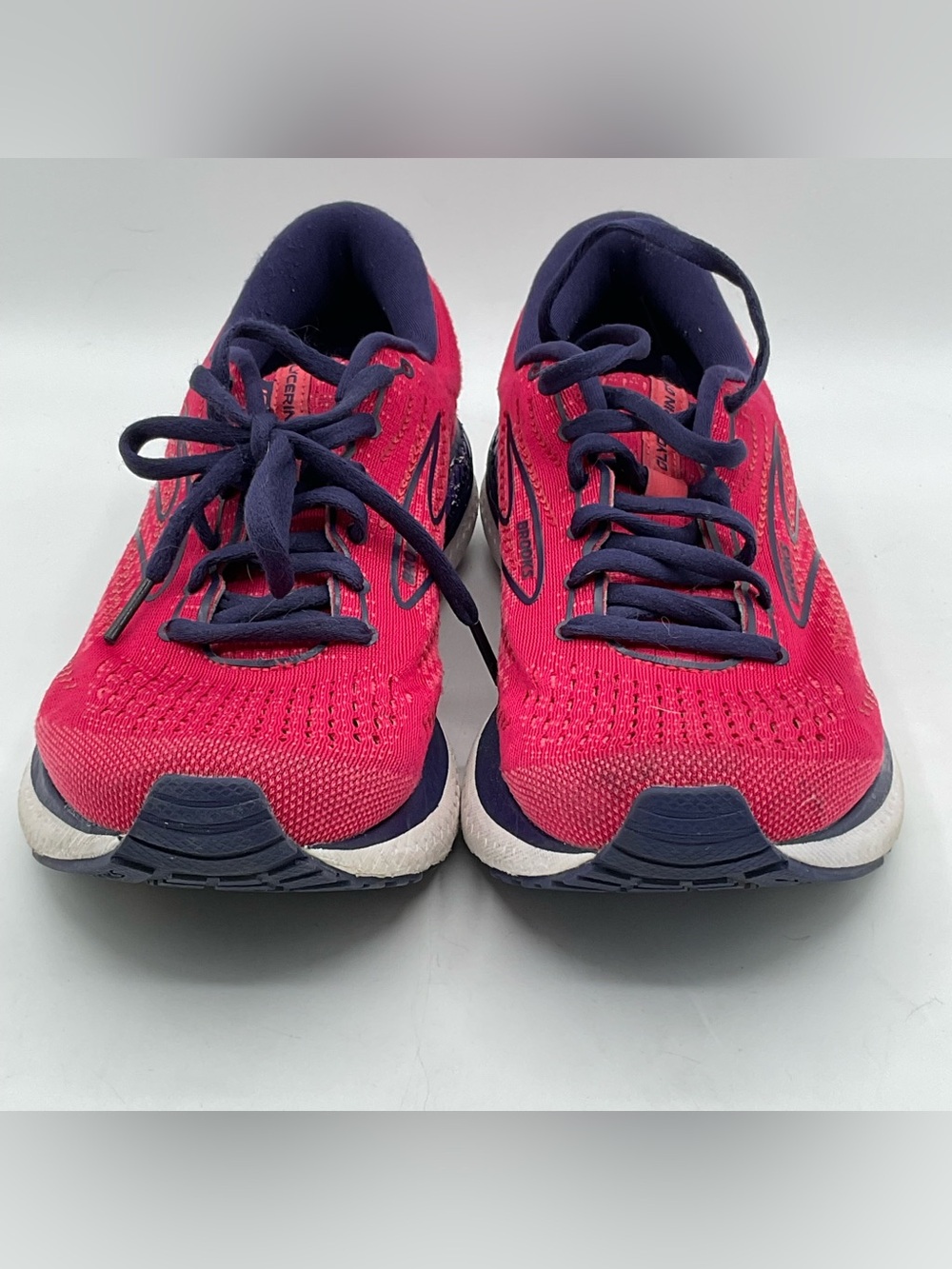 Brooks Glycerin GTS 20 Women’s Size 9 B Running Shoes Pink Navy Support